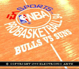 NBA Pro Basketball '94: Bulls vs Suns screenshot 2 for Super Famicom